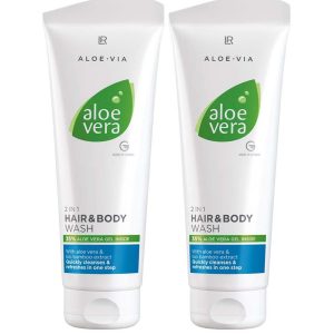 Шампоан за Коса и Тяло За Вълшебно усещане за чистота Aloe Vera 2в1, Двоен комплект