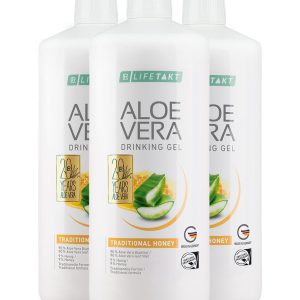 Aloe Vera Гел за пиене с мед за стомаха, Месечен комплект