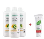 Aloe Vera Гел за пиене с мед за стомаха, Троен комплект + Крем Алое Вера с Прополис
