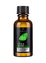 Масло за лице и брада 2в1 Aloe Vera, предпазващо кожата и брадата от дехидратация